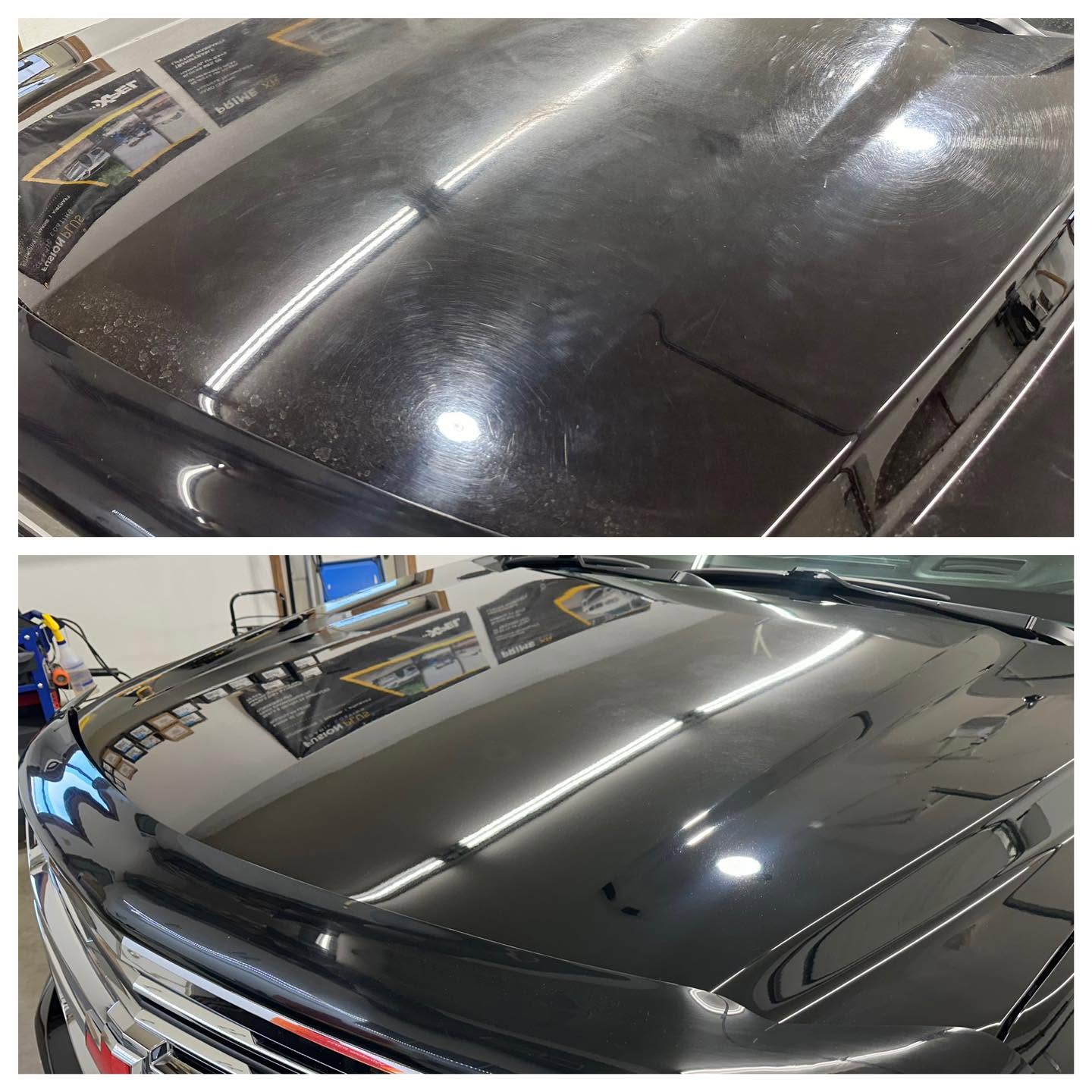 Loss of gloss on neglected hood